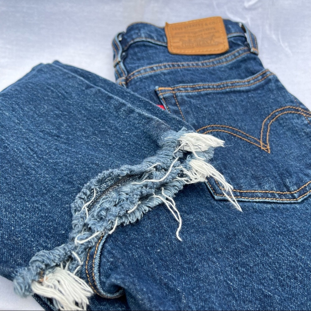 Levi Wedgie Straight button fly premium denim